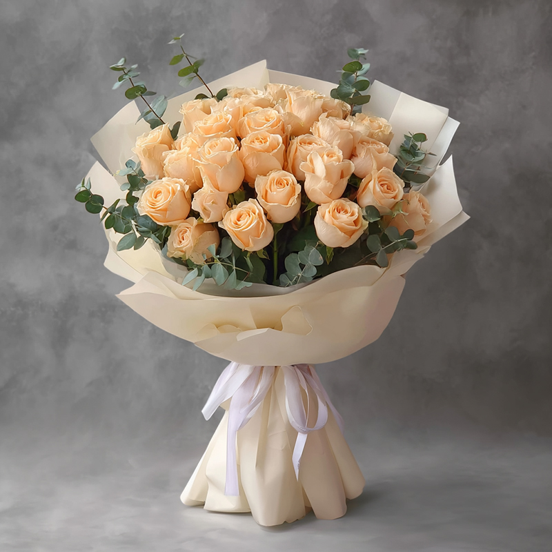 How should the person delivering the flower baskets for Bellmore’s grand opening write a congratulat